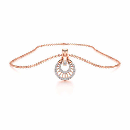 Benevolent Glory Silver Pendant - Rose Gold - Image 3