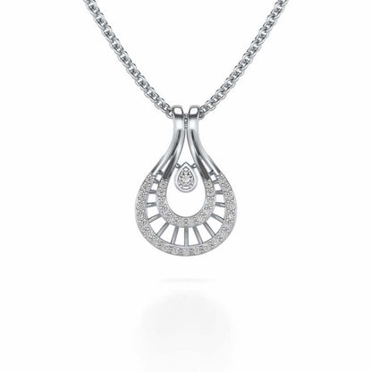 Benevolent Glory Silver Pendant - White Gold - Image 1