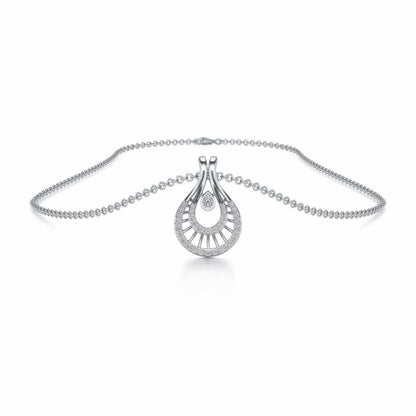 Benevolent Glory Silver Pendant - White Gold - Image 3