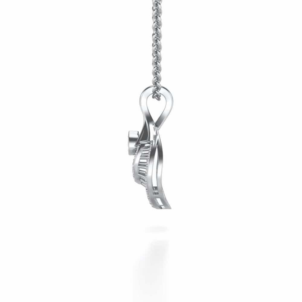 Benevolent Glory Silver Pendant - White Gold - Image 4