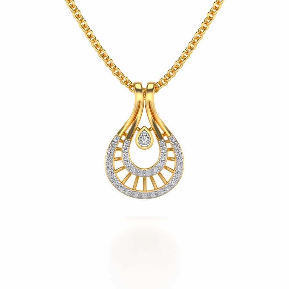 Benevolent Glory Silver Pendant - Yellow Gold - Image 1