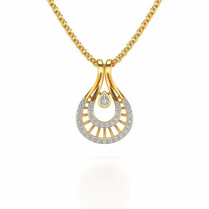 Benevolent Glory Silver Pendant - Yellow Gold - Image 1
