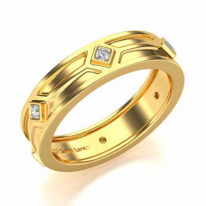 Bewitched Silver Band Ring - Yellow Gold - Image 1