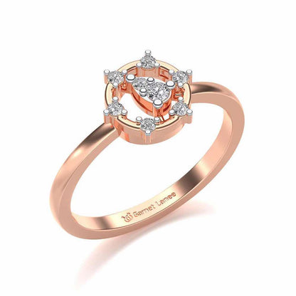 Bhanumati Silver Ring - Rose Gold - Image 1