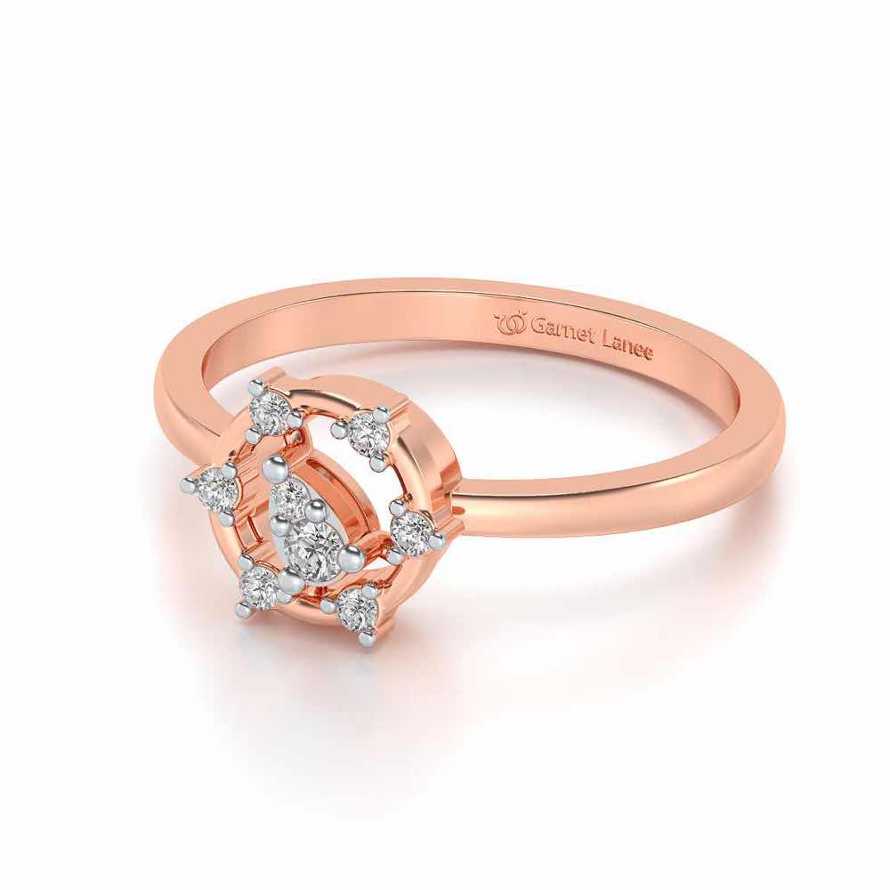 Bhanumati Silver Ring - Rose Gold - Image 2