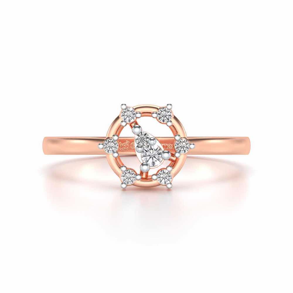 Bhanumati Silver Ring - Rose Gold - Image 4