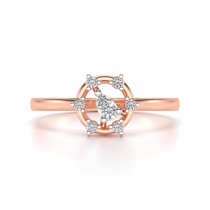 Bhanumati Silver Ring - Rose Gold - Image 4