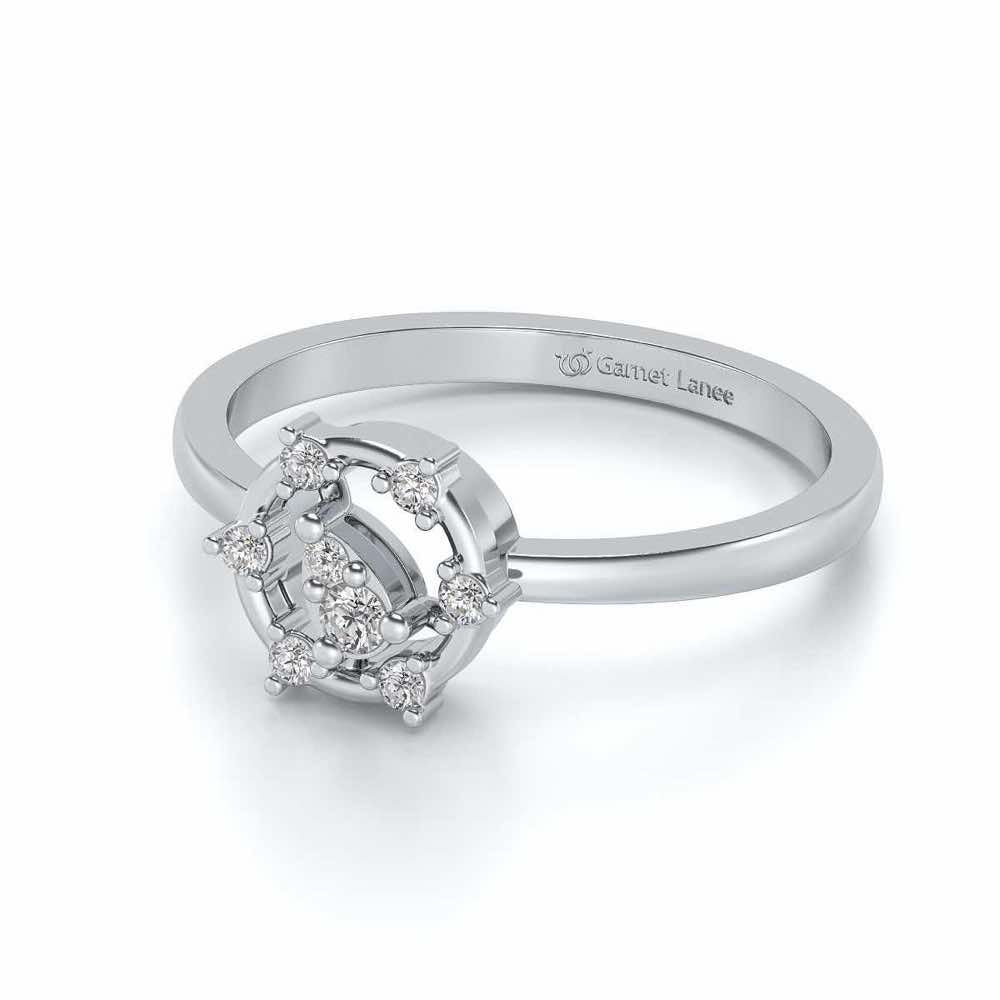 Bhanumati Silver Ring - White Gold - Image 2