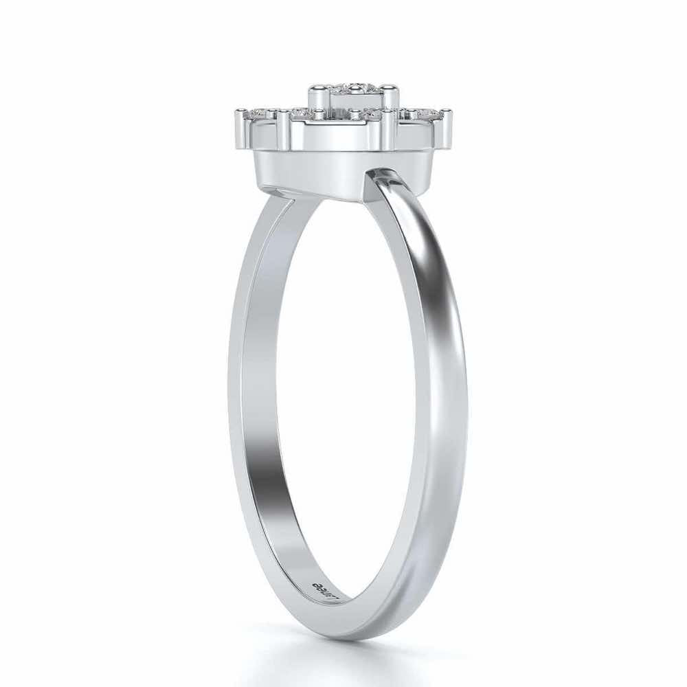 Bhanumati Silver Ring - White Gold - Image 3