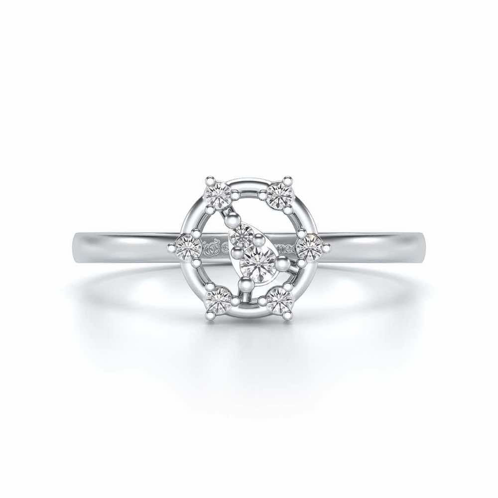 Bhanumati Silver Ring - White Gold - Image 4
