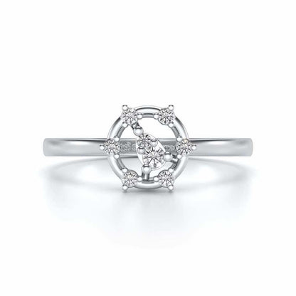 Bhanumati Silver Ring - White Gold - Image 4