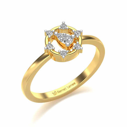 Bhanumati Silver Ring - Yellow Gold - Image 1