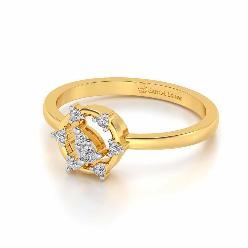 Bhanumati Silver Ring - Yellow Gold - Image 2