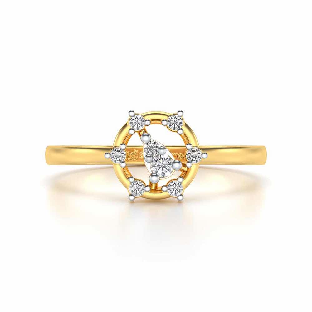 Bhanumati Silver Ring - Yellow Gold - Image 4