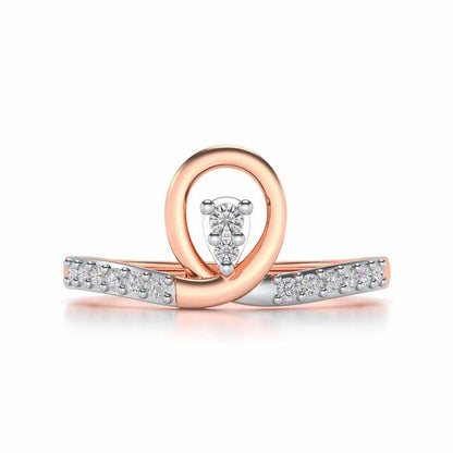 Bhavini Silver Ring - Rose Gold - Image 4