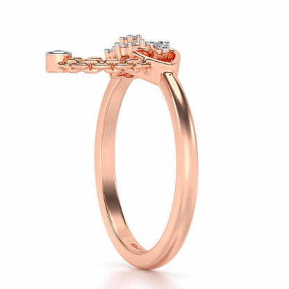 Bhavna Silver Ring - Rose Gold - Image 3