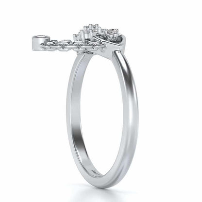 Bhavna Silver Ring - White Gold - Image 3
