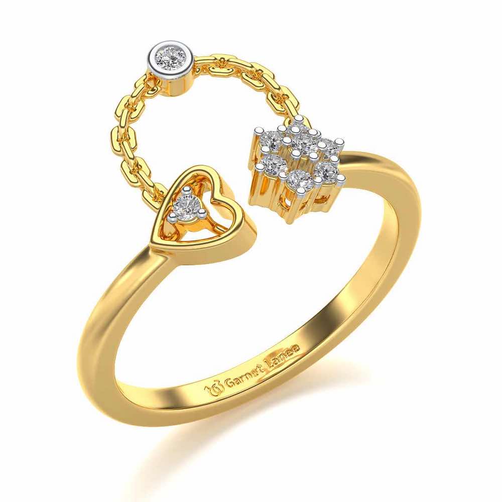Bhavna Silver Ring - Yellow Gold - Image 1