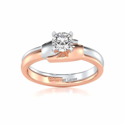Bhavya Solitaire Ring For Men - Rose Gold - Image 2