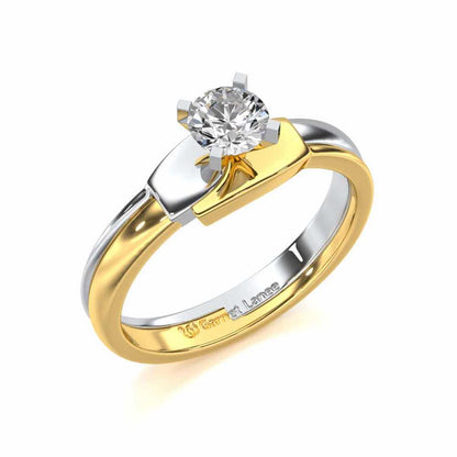 Bhavya Solitaire Ring For Men - Yellow Gold - Image 1