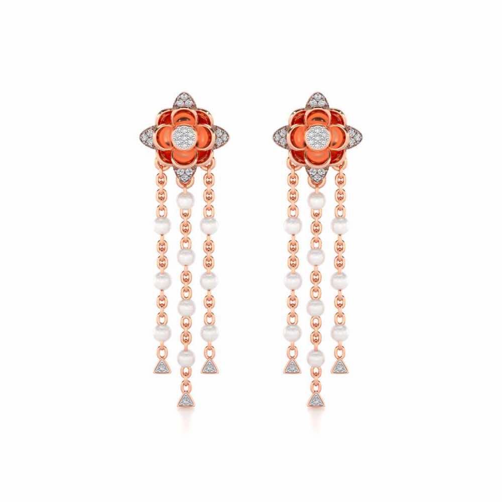 Bhrami Silver Dangler Earrings