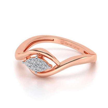 Bina Silver Ring - Rose Gold - Image 2