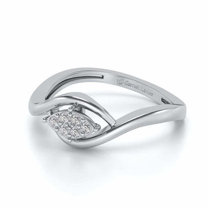 Bina Silver Ring - White Gold - Image 2