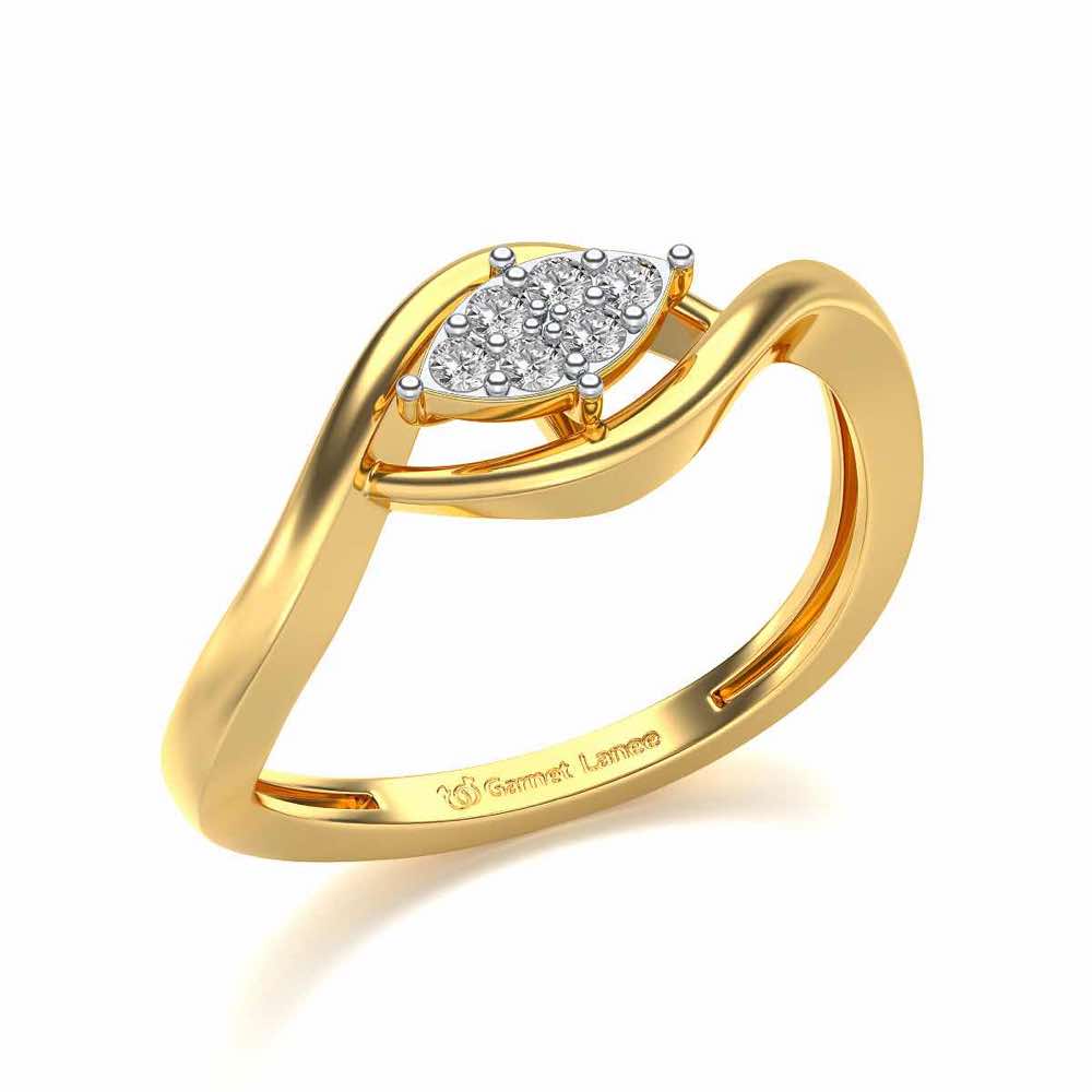 Bina Silver Ring - Yellow Gold - Image 1