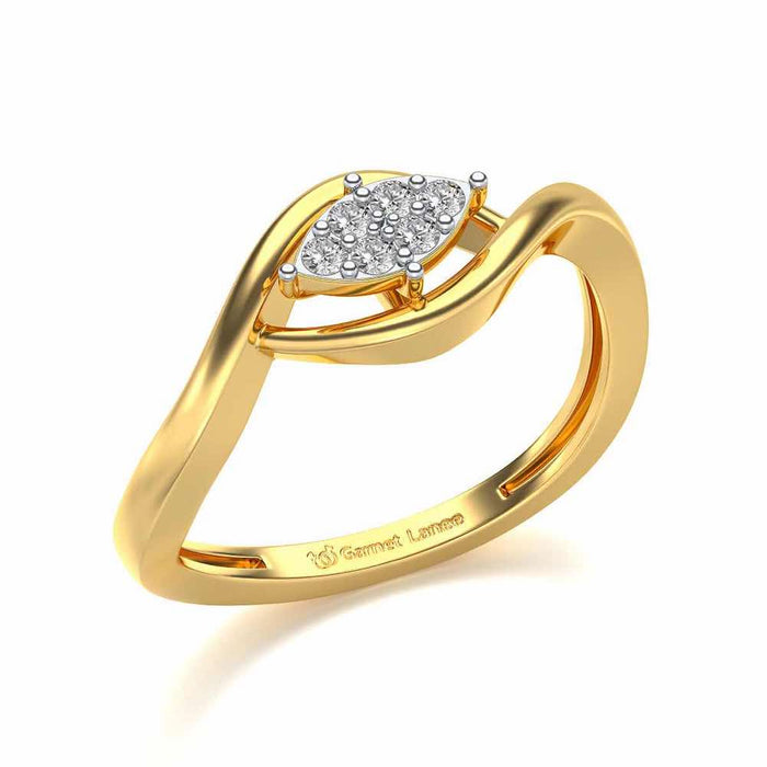 Bina Silver Ring - Yellow Gold - Image 1