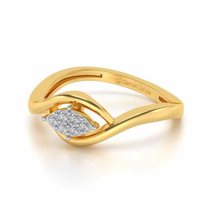 Bina Silver Ring - Yellow Gold - Image 2