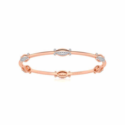 Blanche Silver Bangles - Rose Gold - Image 5