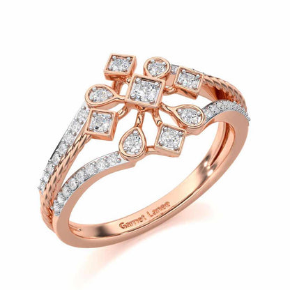 Blessed Shine Silver Ring - Rose Gold - Image 1