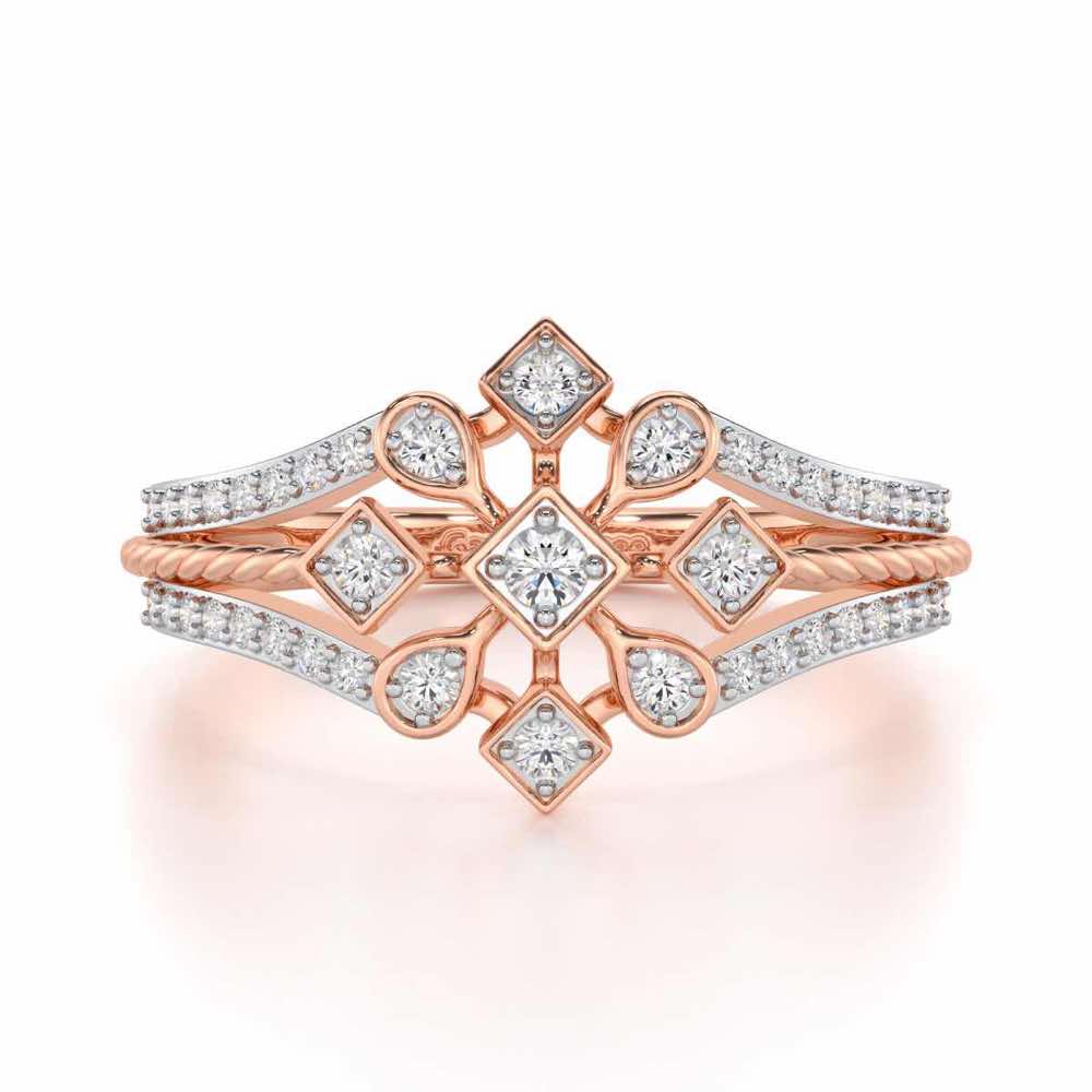 Blessed Shine Silver Ring - Rose Gold - Image 4