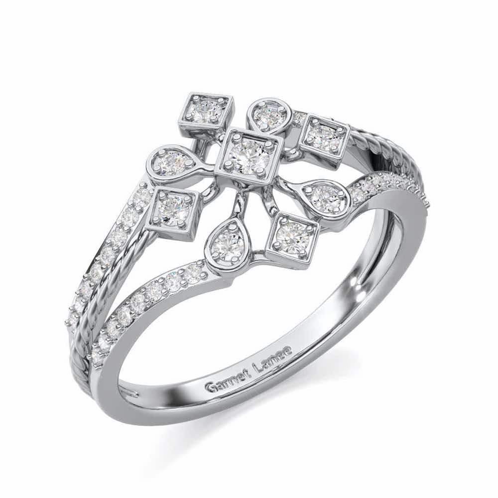 Blessed Shine Silver Ring - White Gold - Image 1