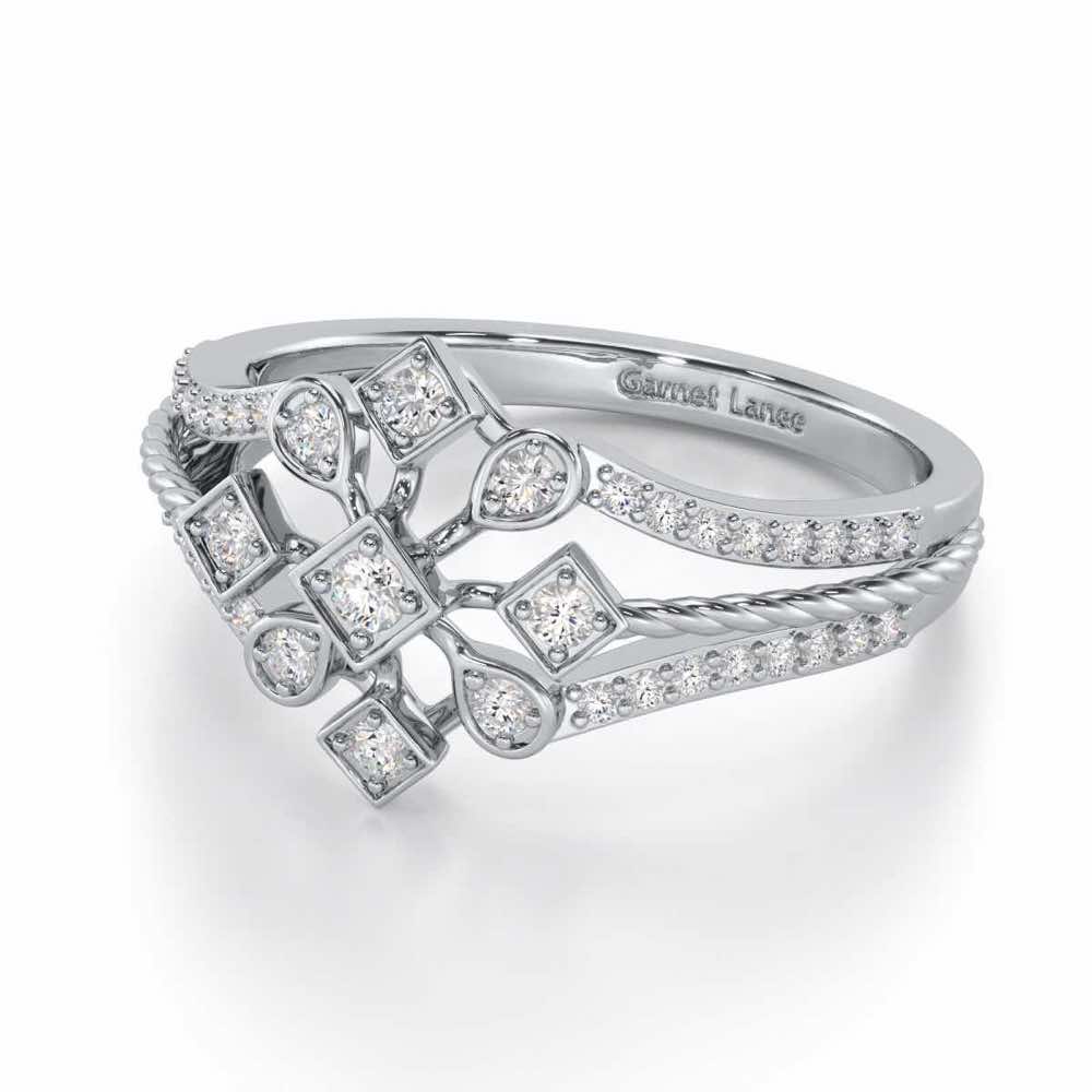 Blessed Shine Silver Ring - White Gold - Image 2