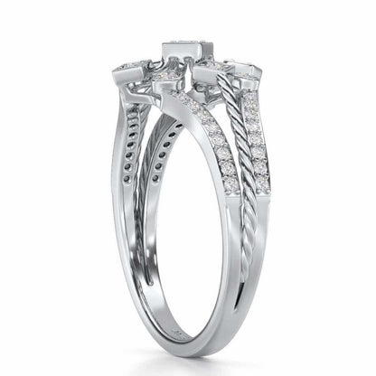 Blessed Shine Silver Ring - White Gold - Image 3