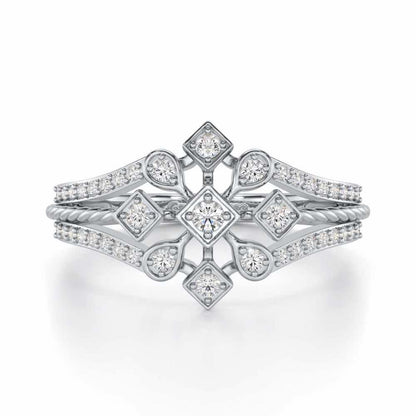 Blessed Shine Silver Ring - White Gold - Image 4