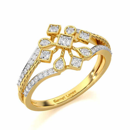 Blessed Shine Silver Ring - Yellow Gold - Image 1