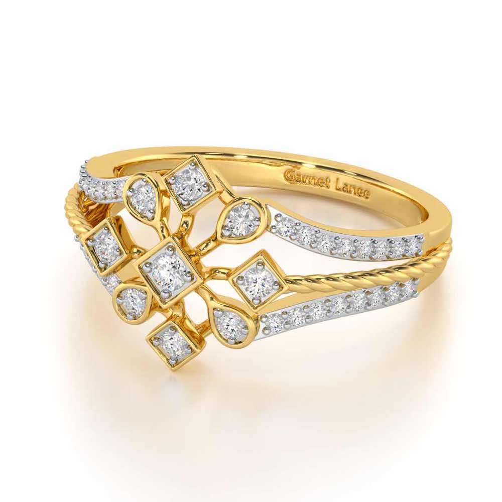 Blessed Shine Silver Ring - Yellow Gold - Image 2