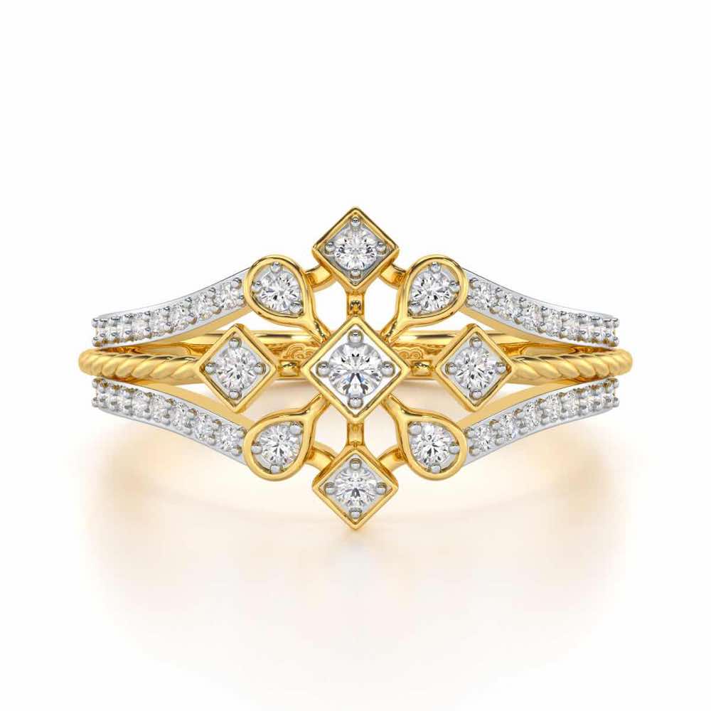 Blessed Shine Silver Ring - Yellow Gold - Image 4