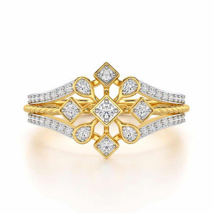 Blessed Shine Silver Ring - Yellow Gold - Image 4