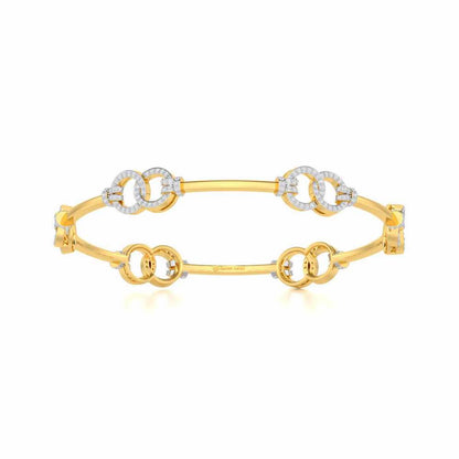 Bling Ring Silver Bangles - Yellow Gold - Image 5