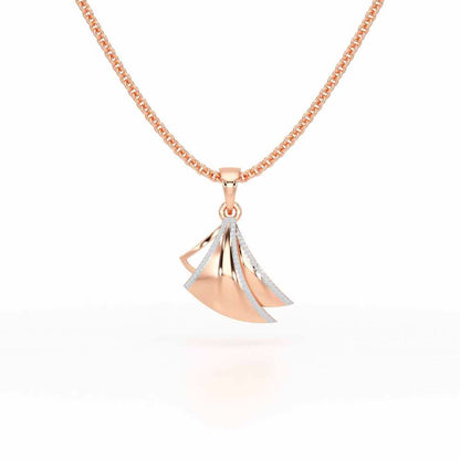 Bliss Harmony Silver Pendant - Rose Gold - Image 1