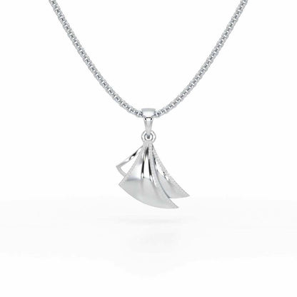 Bliss Harmony Silver Pendant - White Gold - Image 1