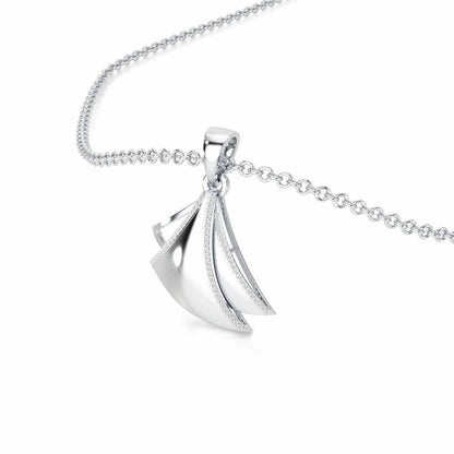 Bliss Harmony Silver Pendant - White Gold - Image 2