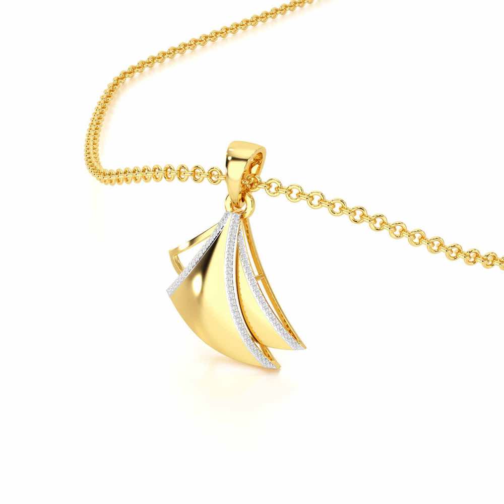 Bliss Harmony Silver Pendant - Yellow Gold - Image 2
