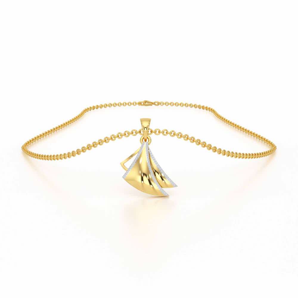 Bliss Harmony Silver Pendant - Yellow Gold - Image 3