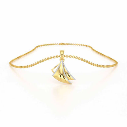 Bliss Harmony Silver Pendant - Yellow Gold - Image 3