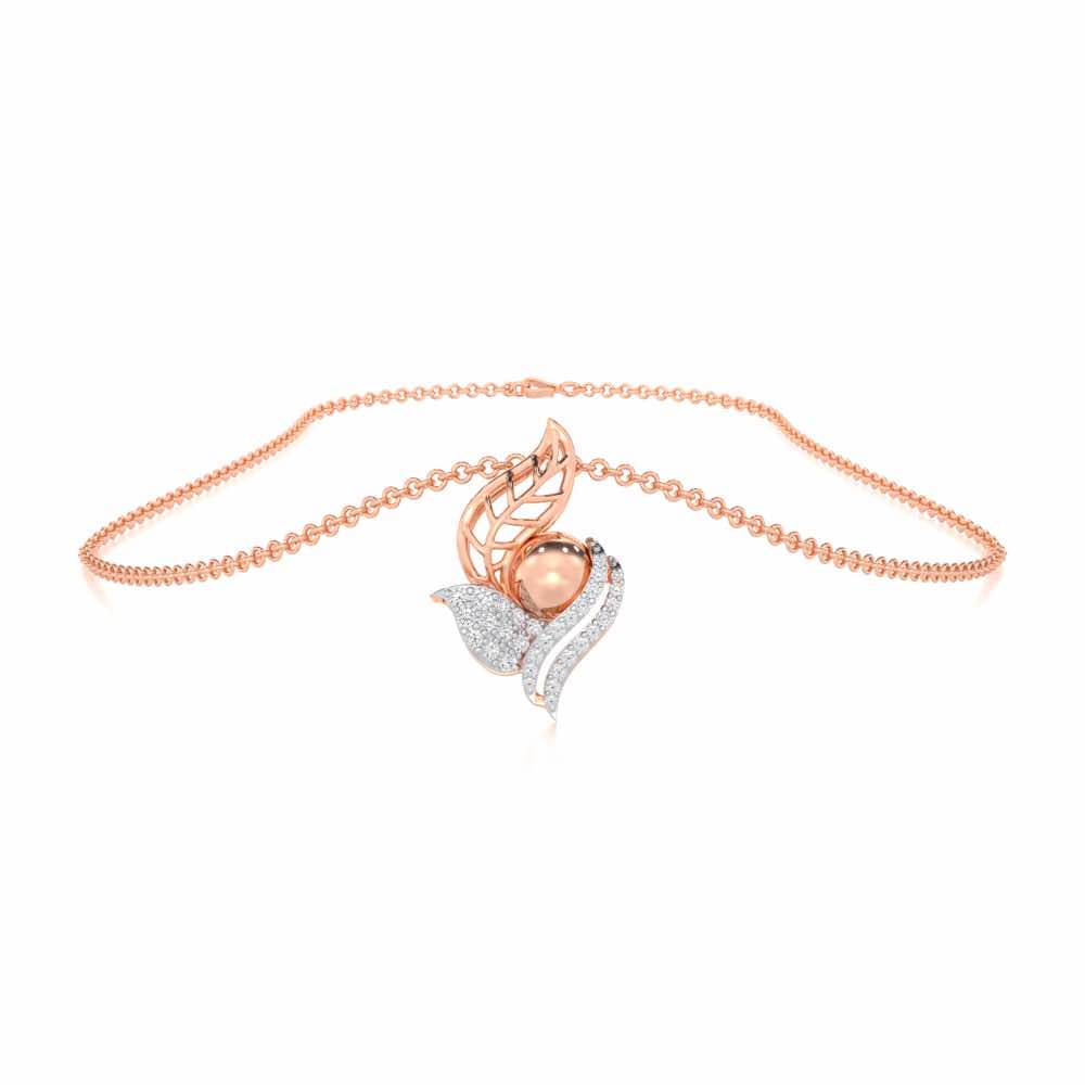 Blissful Harmonies Silver Pendant - Rose Gold - Image 3