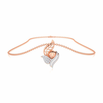 Blissful Harmonies Silver Pendant - Rose Gold - Image 3